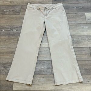 Patagonia Pants Women’s Sz 14 Khaki Flare Mid Rise Outdoor Casual Y2K Gorpcore